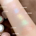 6 Colors Fine Glitter Eyeshadow Diamond Eye Shadow Palette Silvery Pink Purple Golden Cyan Brown Gorgeous Shimmer Glossy Shiny Highlighter Women Girls Eyes Makeup. 
