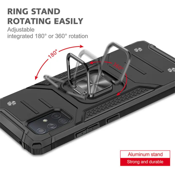 Phone%20Case%20Ring%20Stand%20Casing%20Shockproof%20Protection%20Cellphone%20Back%20Cover%20Shell%20For%20Samsung%20A02S%20(166.5mm)%20&%20Samsung%20A02S%20(164.2mm)/A03S%20India%20version%20164.2mm%20-%20Image%204