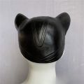 Cat Woman Mask Half Eyes Fox Movie Cosplay Catwomen Selina Kyle Latex Mask Halloween Party Women Superhero Costume Headgear.