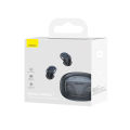 Baseus Bowie WM02+ Wireless Bluetooth Earphone Transparent Case With Smart Display Wireless Earbuds With Mic Touch Control App Support Low-Latency Earphone. 