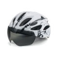 Professional mountain bike helmet, goggles, integrated driving safety hat, road bike, bicycle riding helmet, men and women. 