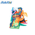 (New)HelloKimi Baby Cloth Book tereocopic Animal Tail Early Education Puzzle Book Early Learning Cloth Book Durable Wahable Tail Rutling Crinkle ound for Infant and Young Children.