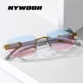 Rimless Marble Sunglasses Women Men  Fashion Ocean Gradient Square Sun Glasses Blue Pink Sunglass UV400. 