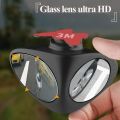 2 in 1 Car Blind Spot Mirror Wide Angle Mirror 360 Rotation Adjustable Convex Rear View Mirror View front wheel Auto Car mirror - 2 Pis 1 Pair (Right Side & Left Side). 