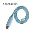 1.8M USB To RJ45 For Cisco USB Console Cable Debug Line For Cisco H3C HP Arba 9306 Huawei Router Rollover Console. 
