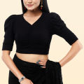 half sleeve ghoti hata crop top blouse for fashionable girls. 