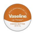 Vaseline Lip Tins Cocoa Butter, 17G|Infused With Cocoa Butter For Hydration & Glossy Shine, Transparent.
