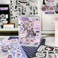 MOHAMM 1 Sheet Cute Girl Decorative Stickers for DIY Craft Photo Album Scrapbook Journal Planner Scene Collage.