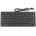 Wire Keyboard Ultra-Thin Quiet Small Size 78 Keys Mini Multimedia Usb Keyboard For Laptop Pc. 