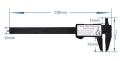 2kinds Black 100mm/150mm LCD Digital Electronic Carbon Fiber Vernier Caliper Gauge Micrometer Measuring Tool.