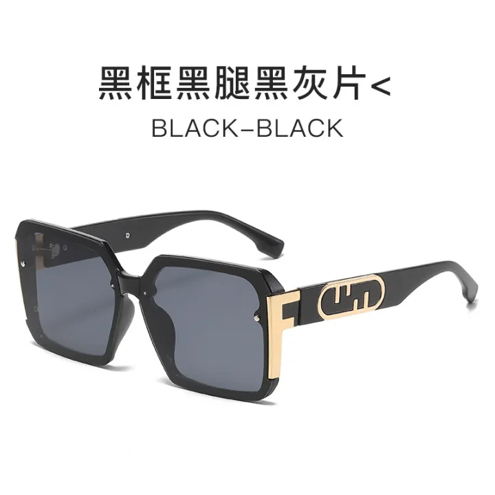 Women's%202024%20Spring%20Fashion%20Retro%20Oversized%20Sunglasses%20F%20Brand%20Square%20Shades%20European%20and%20American%20Trendy%20Street%20Style%20Fashion%20Sun%20Glasses%20-%20Image%207