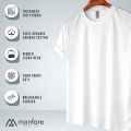 Manfare's Premium Solid T Shirt - White - MF-437. 