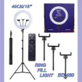 18 Inch Remote control Ring Light Photography, Live Broadcasting and Self-portrait with Tripod for Smartphone.