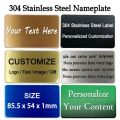Custom 304 Stainless Steel Metal Business Card Personalized Nameplate Identification Plate Mailbox Logo Badge ID Address Plate.