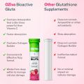 OZiva Bioactive Glutathione Tablets for Radiant Skin - 15 Effervescent Tablets (Pack of 1) | L-Glutathione, Lycopene, Vitamin C For Skin Glow & Anti-Pigmentation | Strawberry Swirl. 