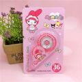 Sanrio Cute Cartoons Correction Tape School Office Supplies Corrector Student Prize kids Stationery gift My Melody kuromi Pom Pom Purin.