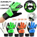 Latex Goalkeeper Gloves Football Protection Adults Teenager Anti-Slip Football Gloves Soccer Goalie Children's Goalkeeper Glove. 