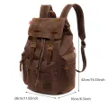 Fashion Men's Backpack Vintage Canvas Backpack School Bag Men's Travel Bags Large Capacity Travel Laptop Retro Bag Dropshipping. 
