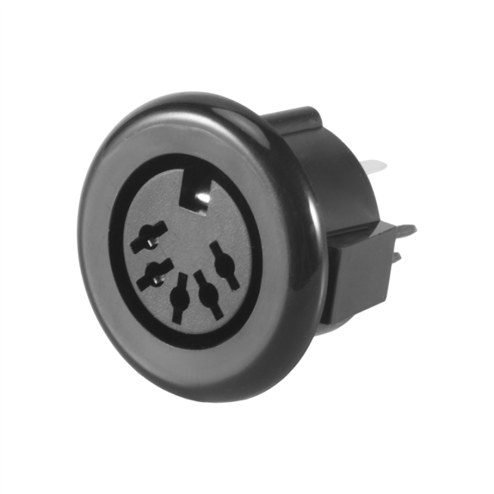 Female 5 Pin DIN Plug Panel Mounted Keyboard Cable Connector Adapter ...