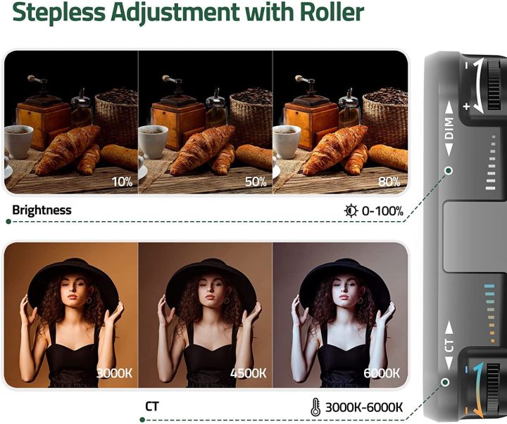 LED%20Video%20Light,%203000K-6000K%20Photographic%20Light%20100%20LED%20Beads%20with%20Clip,%20Dimmable%20and%20Rechargeable%20Mini%20Professional%20Video%20Light%20for%20Camera%20Selfie%20Stick%20Tripod%20Laptop%20Cellphone%20-%20Image%205