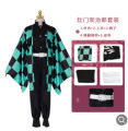 Anime Demon Slayer Kimetsu No Yaiba Zenitsu Giyu Tanjirou Kamado Nezuko Cosplay Women Kids Men Kimono Uniform Party Costume. 