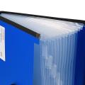 TRANBO Plastic File Folder with 12 Pockets, Handle, Index Tab, A4 Size, (Multicolor). 