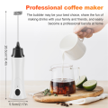 Handheld Electric Coffee Mixer Frother Egg Beater With Cover. 
