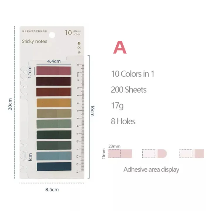 RHS%20Online%20200%20Sheets%2010%20Colors%20Morandi%20Combination%20PET%20Sticky%20Notes%20Set%20Memo%20Pad%20Lable%20Sticker%20Bookmarks%20Notepad%20Sticky%20Index%20-%20Image%202