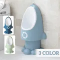 Rocket Portable Pee Cute Potty Training Trainer Urinal Wall-mounted For Boy Kid - Blue. 