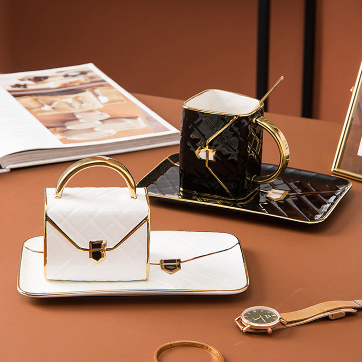Migeet%20Special%20Handbag-Shaped%20Coffee%20Mug%20Set%20with%20Saucer%20&%20Spoon%20310ML%20Coffee%20Cup%20Ceramic%20Tea%20Cup%20Birthday%20Festival%20Gift%20for%20Mom%20Grandmom%20Wife%20Girlfriend%20-%20Image%203