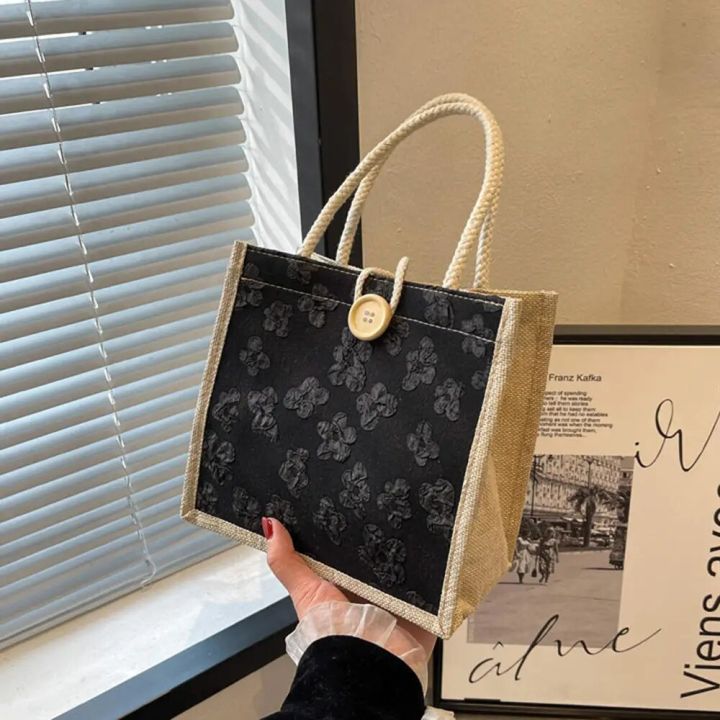 2023%20Linen%20Bags%20Handbag%20For%20Women%20Shopper%20Tote%20Bag%20Fashion%20Designer%20Bag%20Convenient%20Large-capacity%20For%20Travel%20Grocery%20Bag%20-%20Image%205