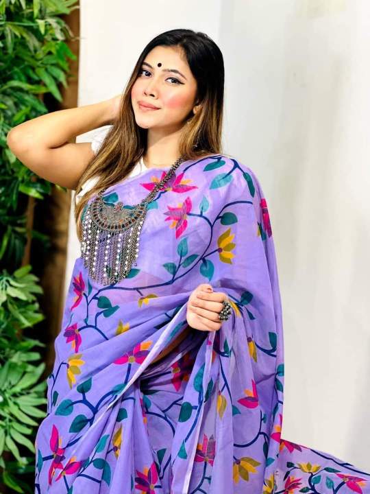 Half%20silk%20afsan%20print%20saree%20for%20women%20Tangail%20Saree%20-%20Image%209