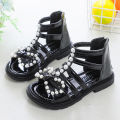 Girls Sandals Summer Fashion Princess Shoes Summer 2023 New Styles for Medium and Big Kids Exposed Little Girls Student Roman Shoes. 