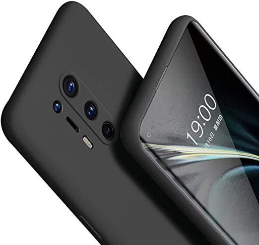 For OnePlus 8 Pro Matte Finish Silicone with Inside Fiber Cloth Phone Back cover