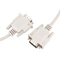 1.4M RS232 DB9 9 Pin Male to VGA Video 15 Pin Male Adapter Light Gray.