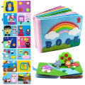 Montessori Toddlers Busy Board 3D Baby Story Cloth Book For Children 2 3 Years Early Learning Education Toys Birthday Gifts SnowWhite. 