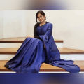 Japani Soft Silk Saree for Women - Deep Navy.