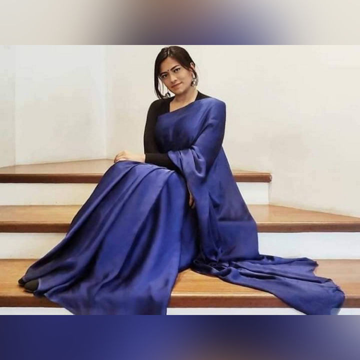 Japani Soft Silk Saree for Women - Deep Navy