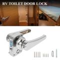 RV Tet Door Lock Bathroom Door Lock Caravan Boat Latch Handle Lock RV Accessories. 