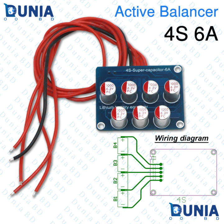 4S%206A%20Active%20Balancer%20Super%20Capacitor%20Battery%20Equalizer%20Board%20-%20Image%202