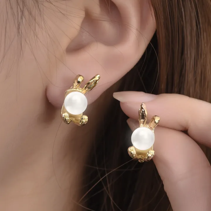 Elegant%20Premium%20Faux%20Pearl%20Earrings%20Fashion%20Studs%20Earrings%20Dangle%20Earrings%20Korean%20Style%20Pearl%20Rabbit%20Stud%20Earrings%20Wedding%20Party%20Ear%20Jewelry%20Accessories%20Girls%20-%20Image%204