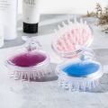 Handheld silicone hair shampoo massager comb brush hair scalp massage shampoo brush. 