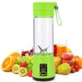 Mini USB Rechargeable Portable Electric Fruit Juicer with 6 Blades - Efficient Smoothie Maker and Blender Machine.