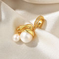 Oil painting girl natural freshwater pearl pendant empty tray 925 silver high-end sense light luxury exquisite ins style necklace jewelry.
