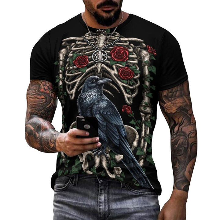 Bird%20Crow%20Dark%20Mighty%20Raven%203d%20Graphics%20T%20Shirts%20Men%20Clothing%20Casual%20Fashion%20O%20Neck%20Short%20Sleeve%20T-shirts%20High%20Quality%20Cool%20Tees%20-%20Image%202