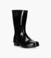 Understated Waterproof Gum BootMen's Black Outdoor Rain Boots Wearresistant Antiscratch Rain Boots Nonslip Platform Rain Boots Progressively Better.