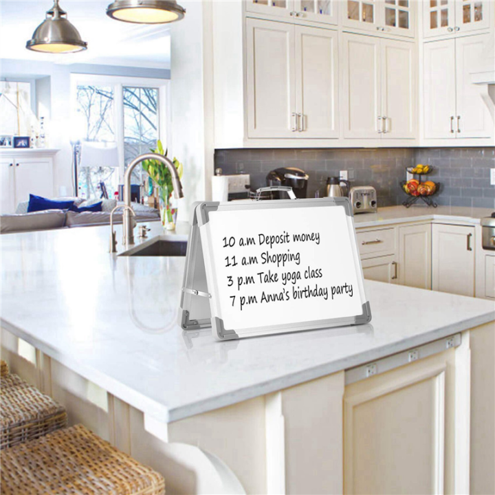 2X%20Dry%20Erase%20Whiteboard%2016%20Inch%20X%2012%20Inch%20Magnetic%20Double%20Sided%20Desktop%20Whiteboard%20Portable%20Easel%20with%20Stand%20&%20Holder%20-%20Image%203