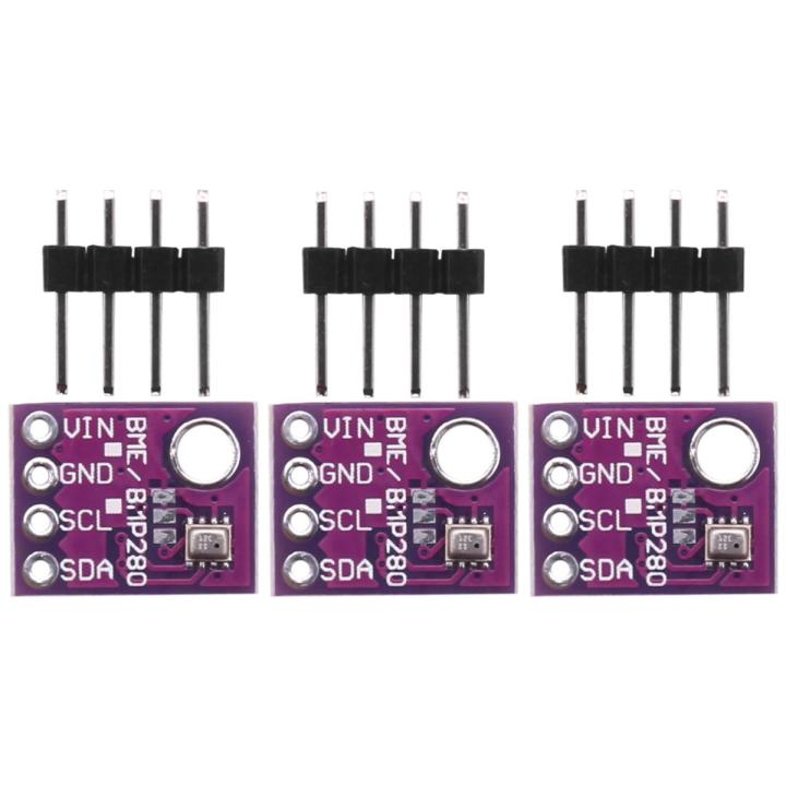 3Pcs BMP280 5V Digital Temperature Barometric Pressure Sensor Module, Temperature Sensor Atmospheric Pressure Board