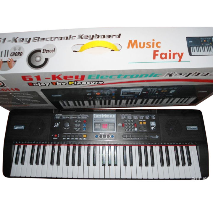 61%20Keys%20electric%20piano%20keyboard%20with%20microphone%20and%20bandstand%20-%20Image%204