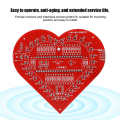 DIY Kit Colorful LED Display Light Heart-Shaped Chirstmas Lamp Board Module. 